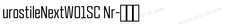 urostileNextW01SC Nr字体转换